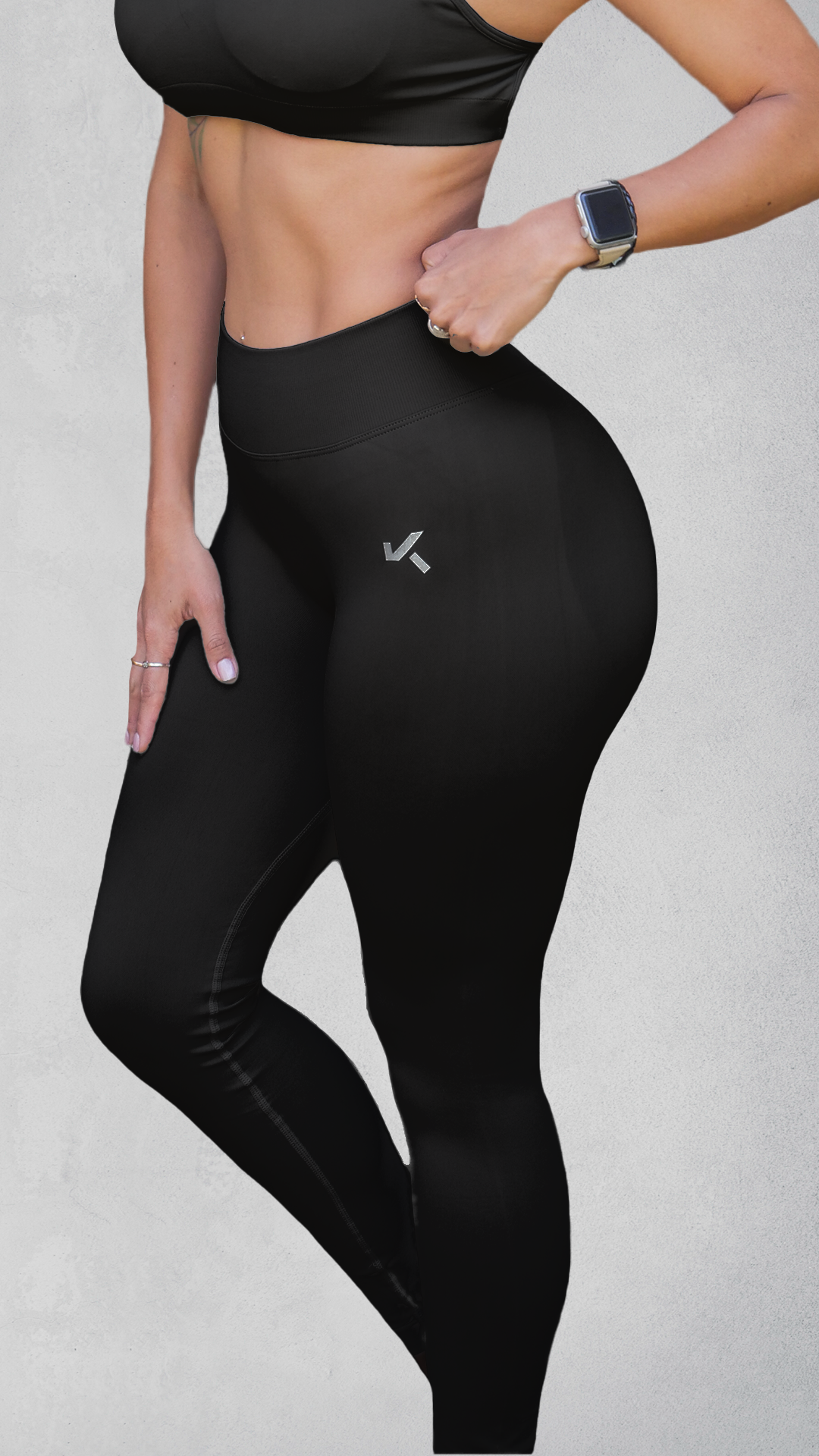 Legging BALANCE Scrunch Sin Costuras - Negro