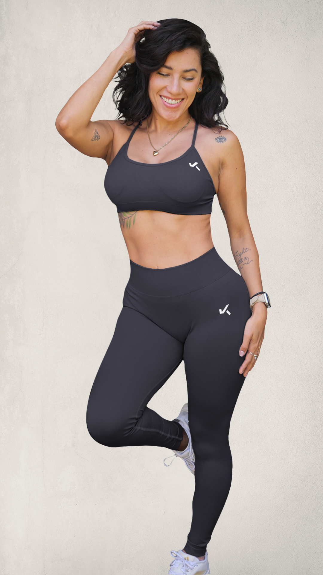 Sports Bra BALANCE Sin Costuras - Gris