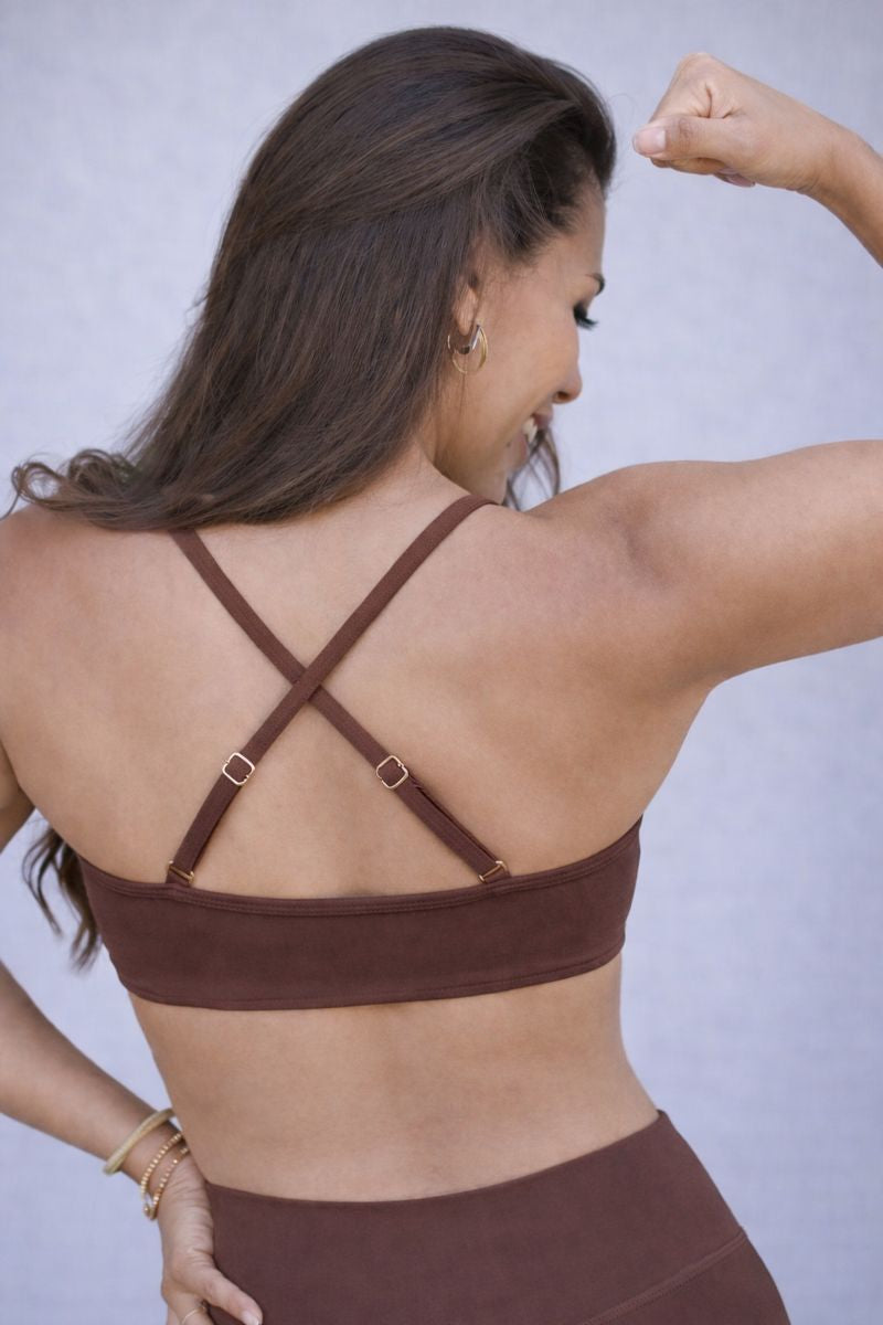 Sports Bra SILUETA - Cafe