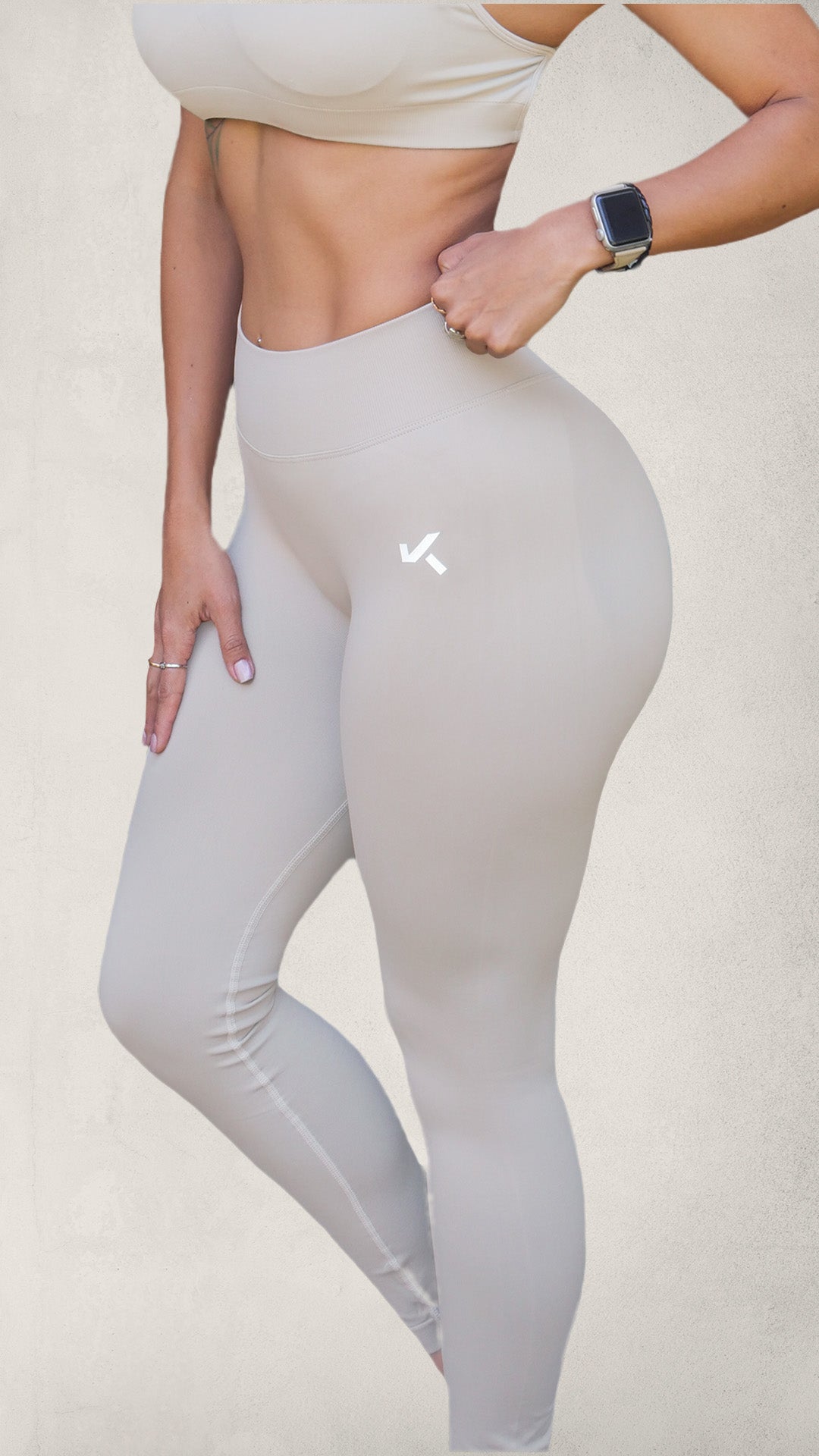 Legging BALANCE Scrunch Sin Costuras - Arcilla