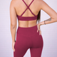 Set SILUETA V-Shape Bra/Legging - Burdeo