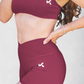 Set SILUETA V-Shape Bra/Short - Burdeo