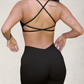 Set BALANCE Scrunch Sin Costuras Bra/Legging - Negro