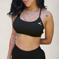 Set BALANCE Scrunch Sin Costuras Bra/Short - Negro