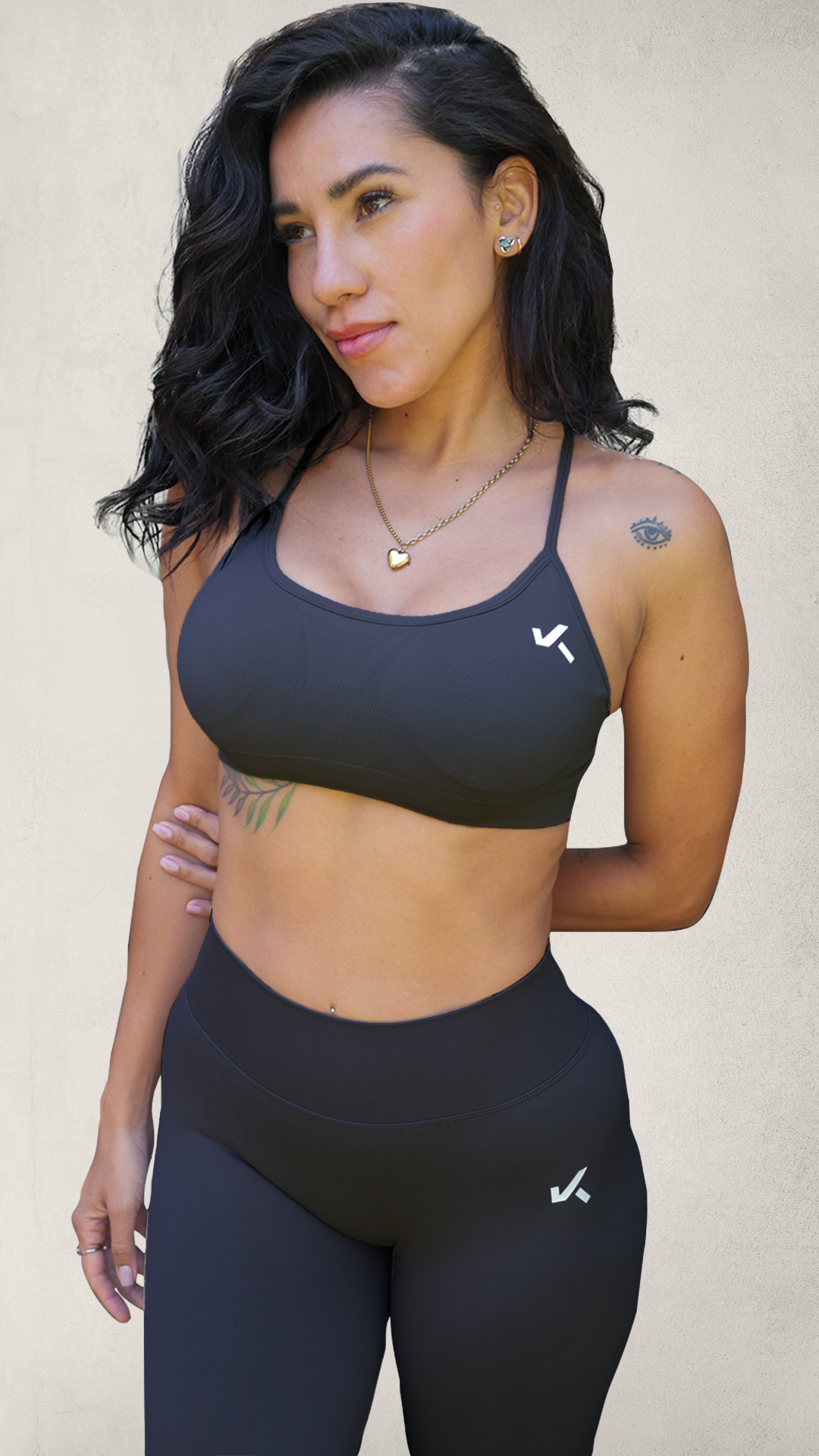 Set BALANCE Scrunch Sin Costuras Bra/Short - Gris