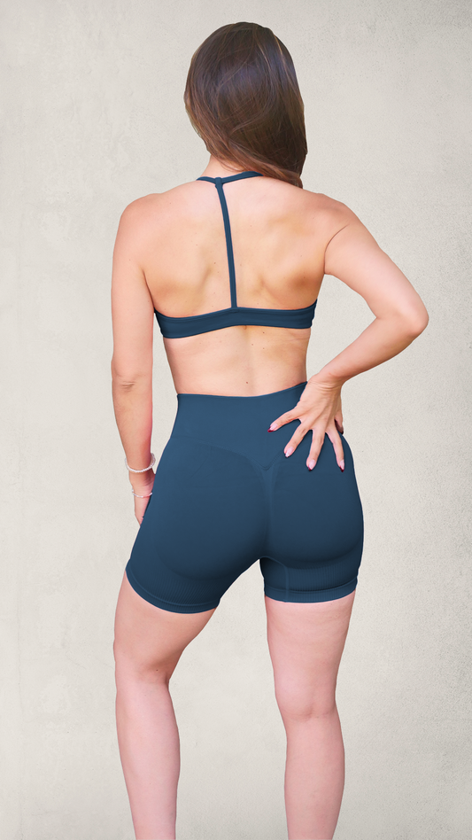 Set ESSENTIAL Push-Up Short/Bra - Navy
