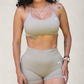 Set BALANCE Scrunch Sin Costuras Bra/Short - Arcilla
