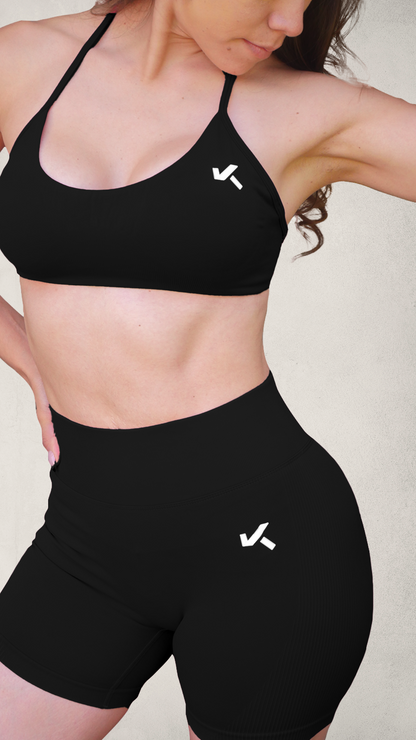 Set ESSENTIAL Push-Up Short/Bra - Negro