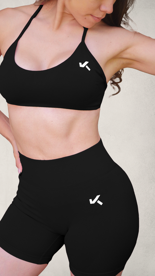 Set ESSENTIAL Push-Up Short/Bra - Negro