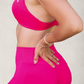 Set ESSENTIAL Push-Up Short/Bra - Fucsia