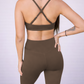 Set SILUETA V-Shape Bra/Legging - Cafe