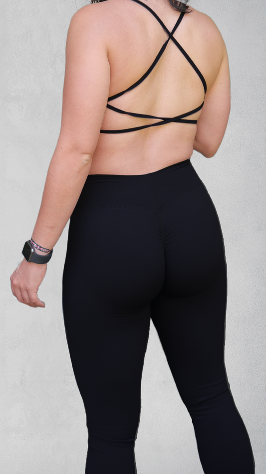 Legging BALANCE Scrunch Sin Costuras - Negro
