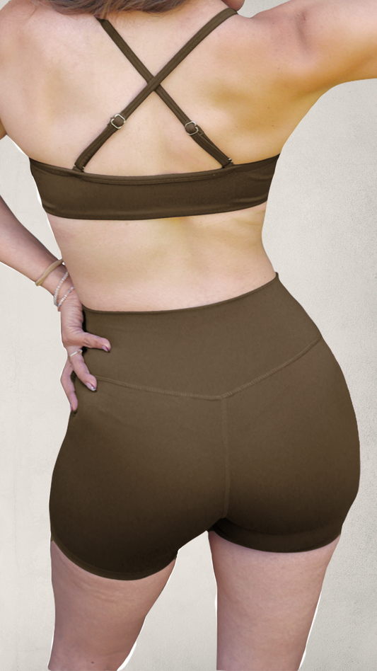 Short SILUETA V-Shape - Cafe