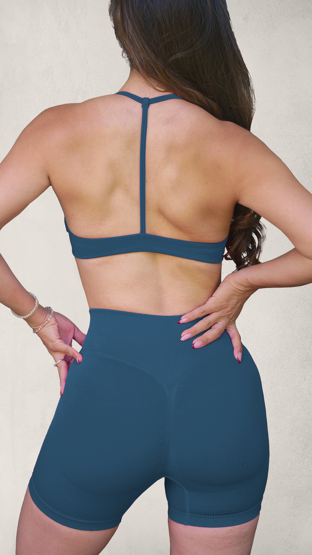 Set ESSENTIAL Push-Up Legging/Bra - Navy