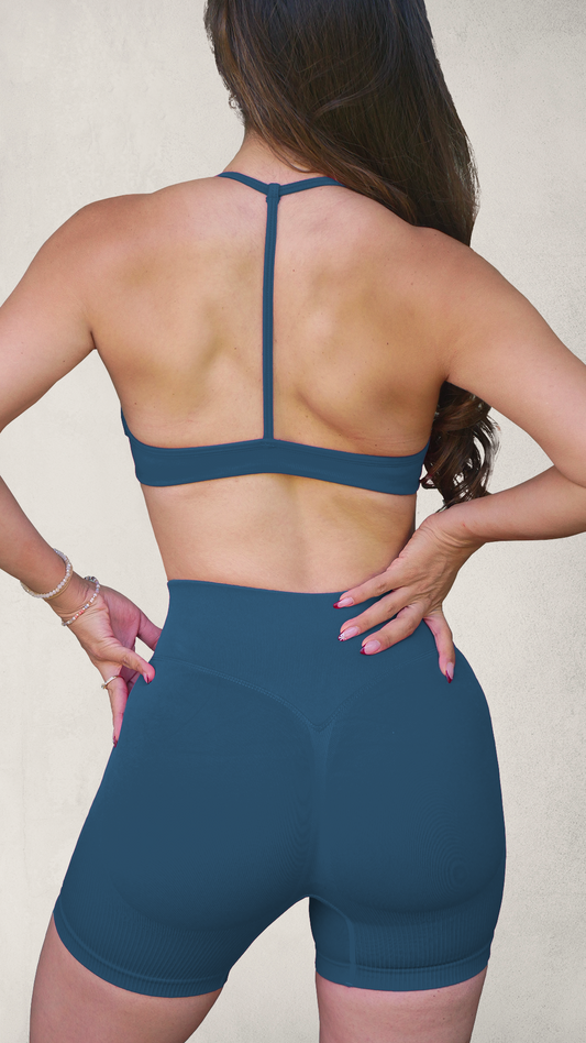 Set ESSENTIAL Push-Up Legging/Bra - Navy