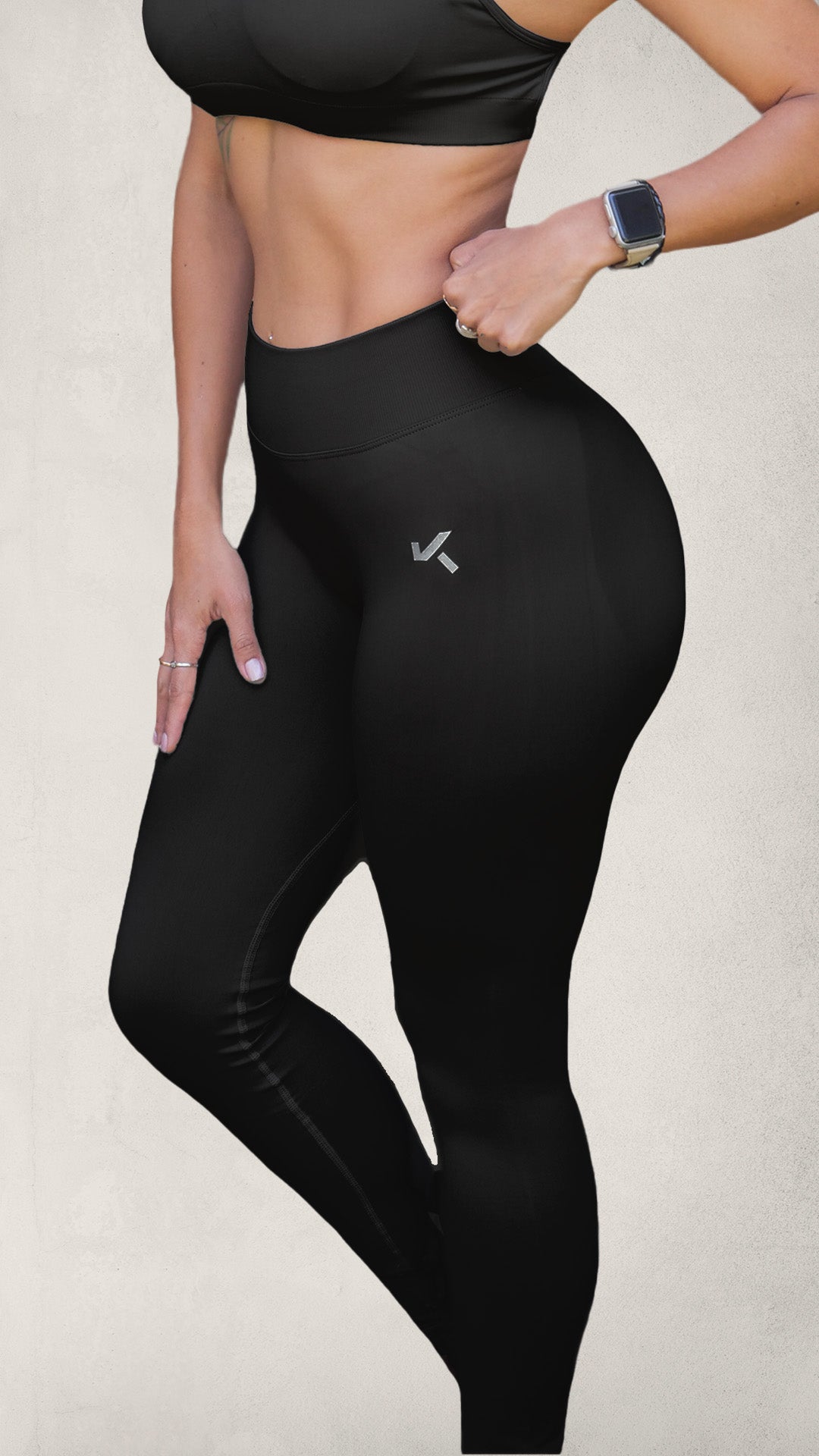 Legging BALANCE Scrunch Sin Costuras - Negro