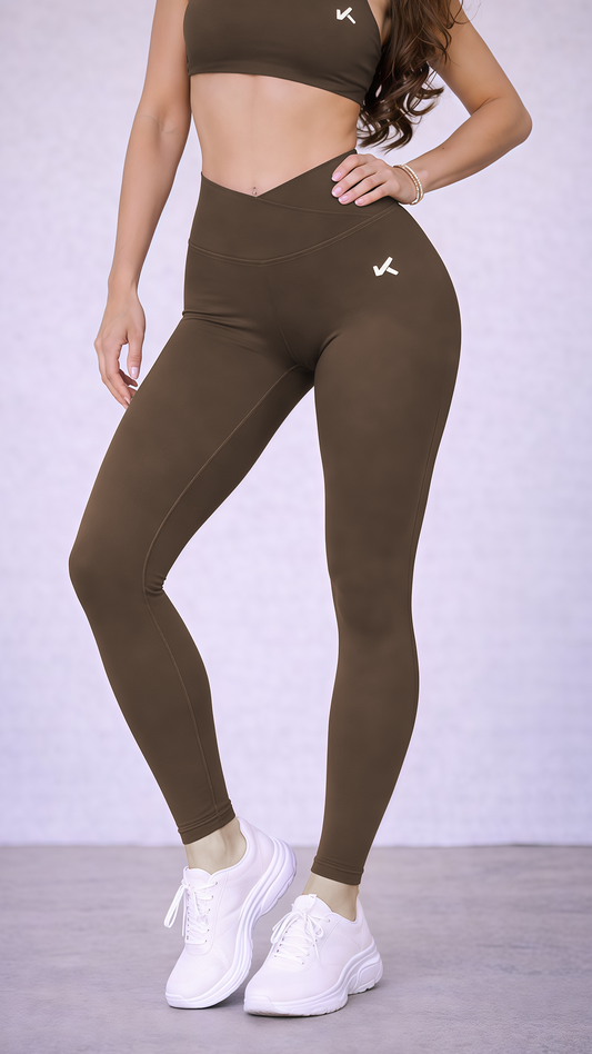 Legging SILUETA V-Shape - Cafe