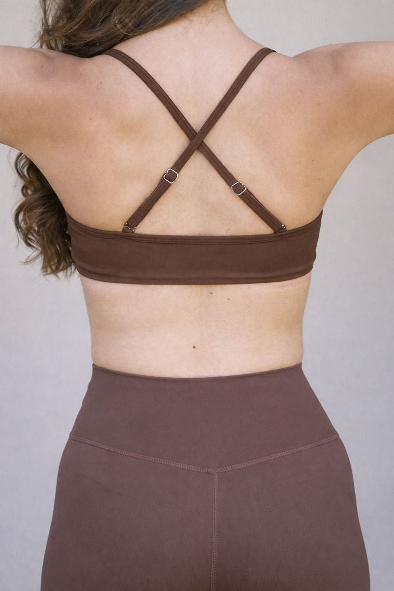 Sports Bra SILUETA - Cafe