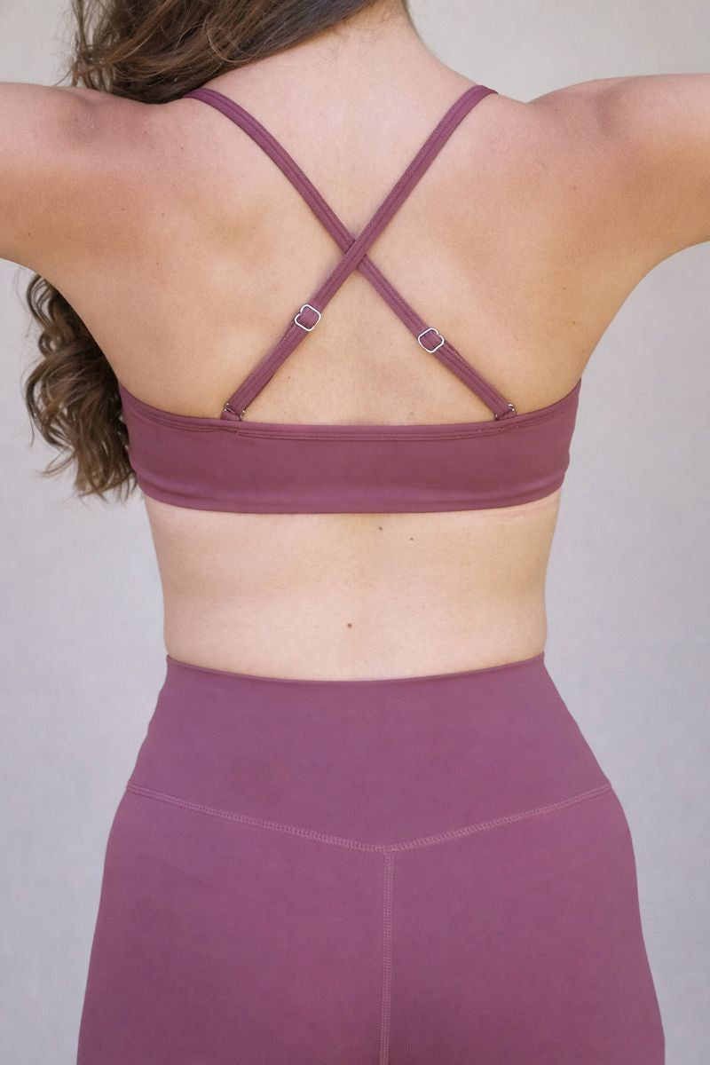 Sports Bra SILUETA - Burdeo